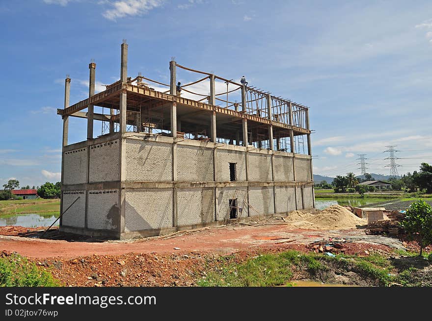 New building in the countryside