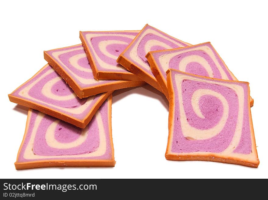 Purple pattern bread