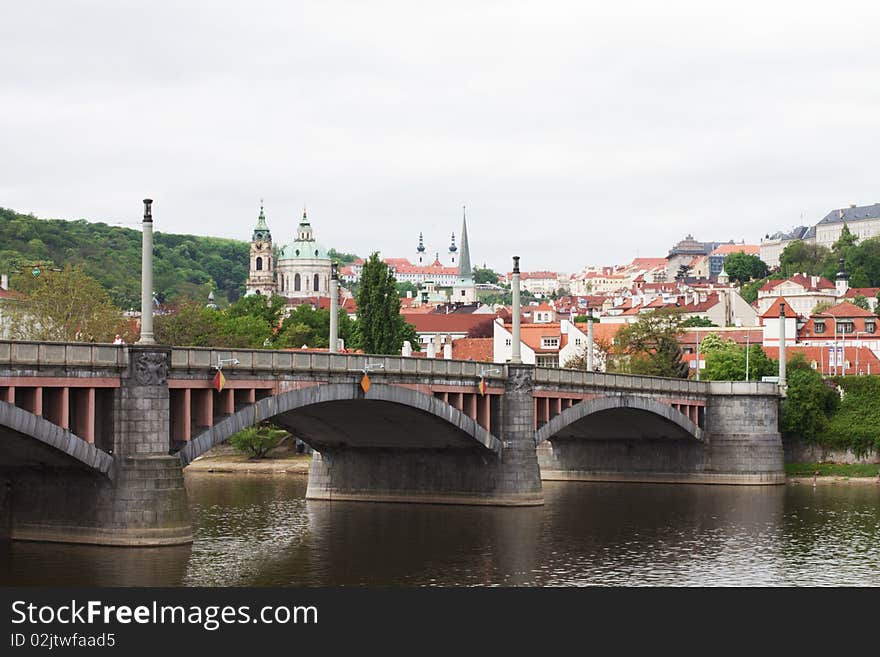 View of buildings and a bridge