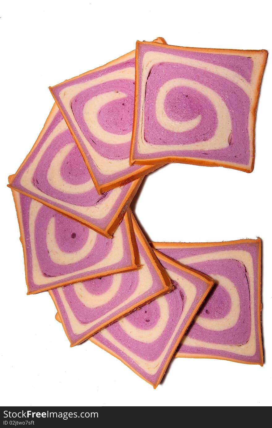 Purple Pattern Bread