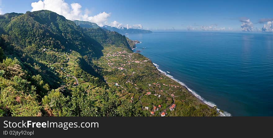 Madeira North Coast, Top View near Santana