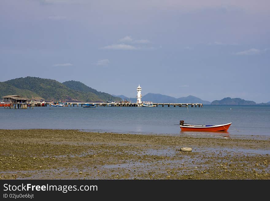 Beach on the island of Koh Chang in Thailand. Beach on the island of Koh Chang in Thailand