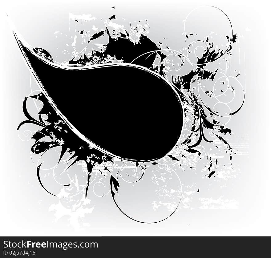 Abstract black,grunge vector