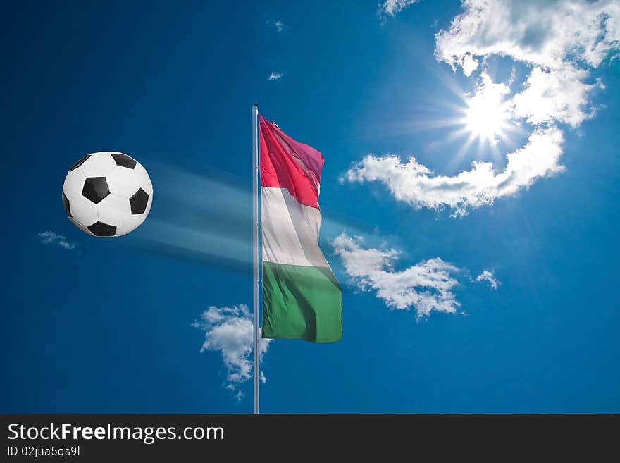 Football  in the light of the South African sun