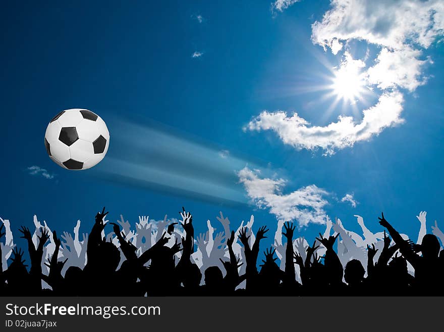 Football party under the sun of South Africa