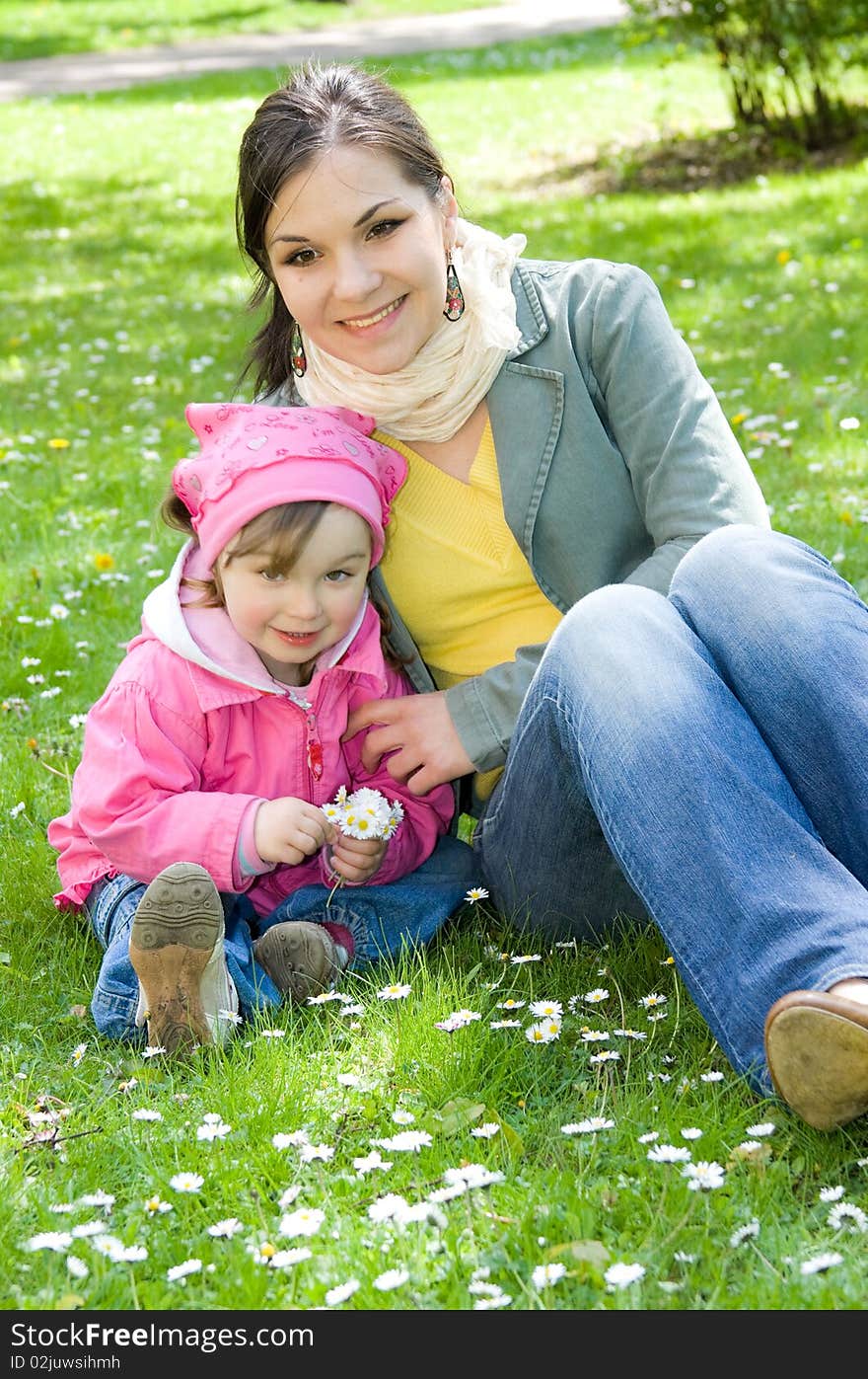 Little Girl In Park