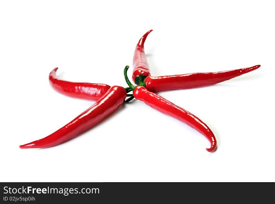 Red hot chilli cayenne peppe