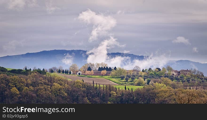 Italian morning landscape