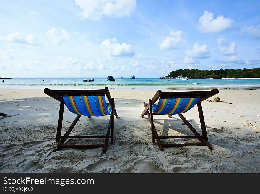 Canvas Bed on the Beach