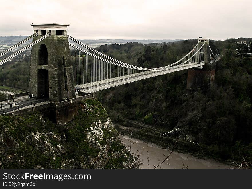 Suspension bridge in Bristol. importante building for Bristol.