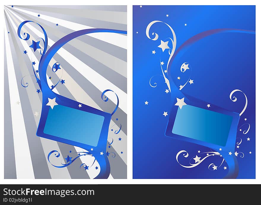 Abstract Fresh Blue Banner