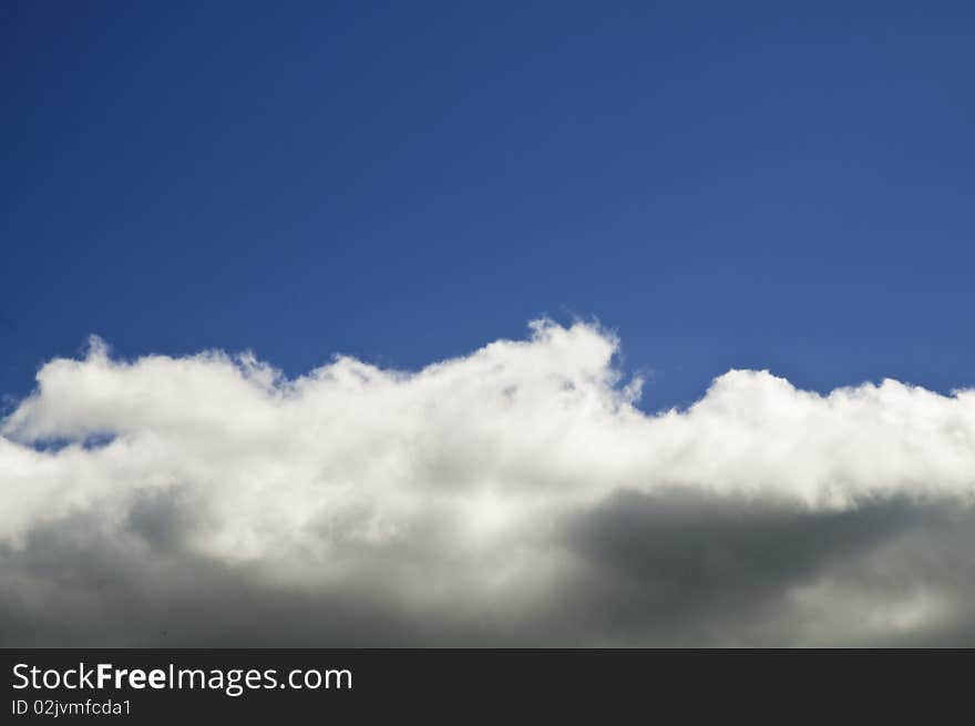 The sky with half of clouds