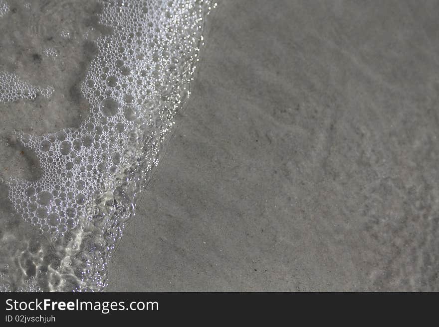 Wave Moving on Beach