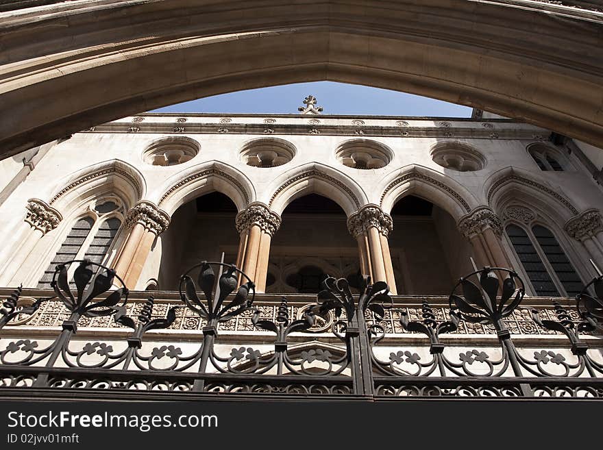 Sculpted details of historical building