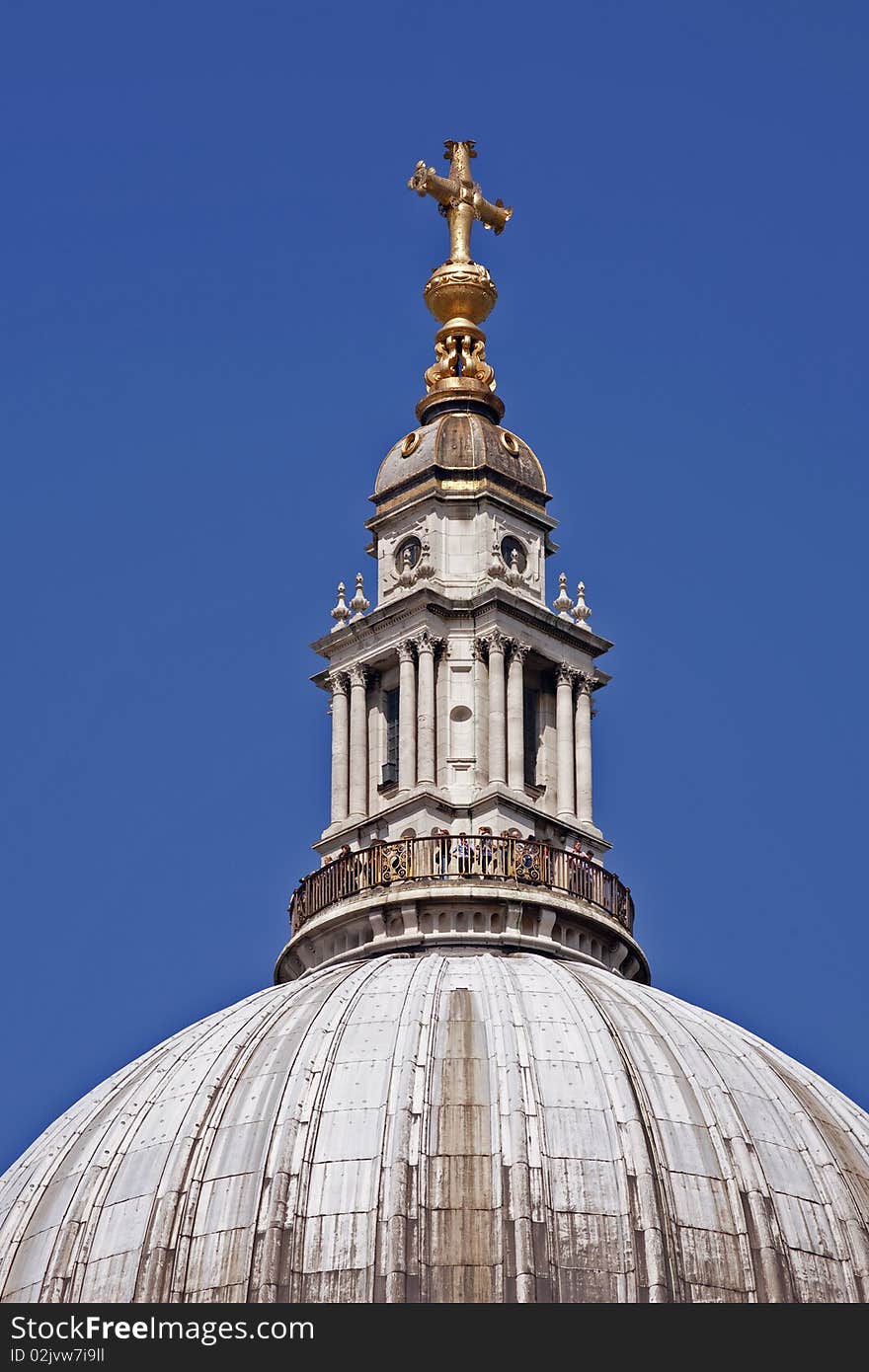 Tower With Cross Of Saint Paul Cathedral