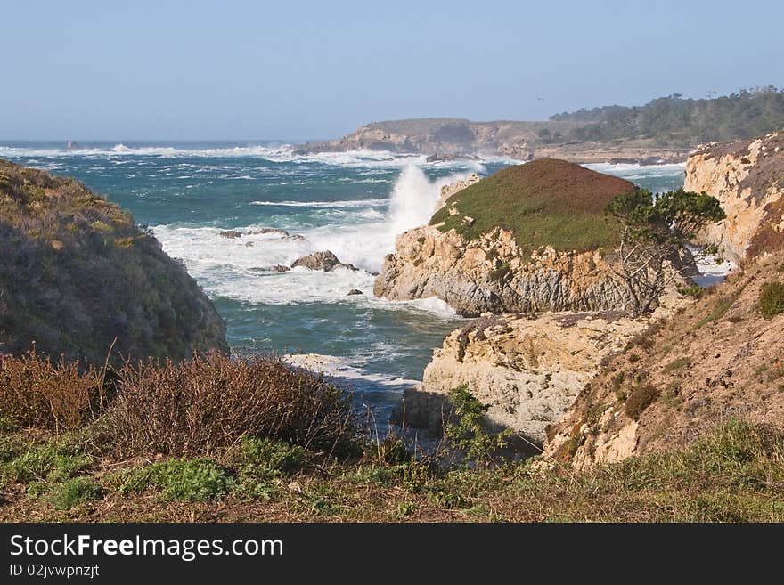 Colorful Coastline of California