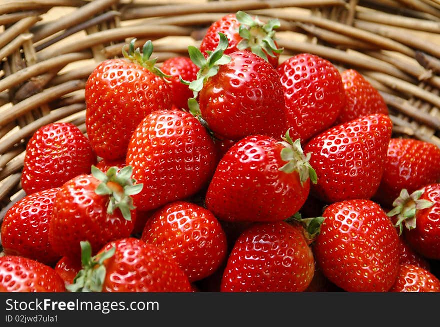 Starwberry In Basket