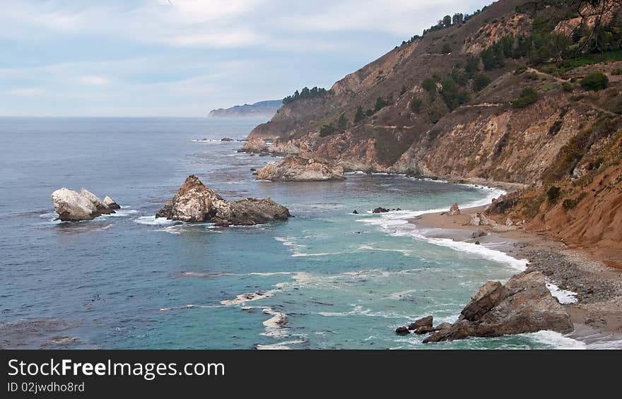 Colorful Coastline of California