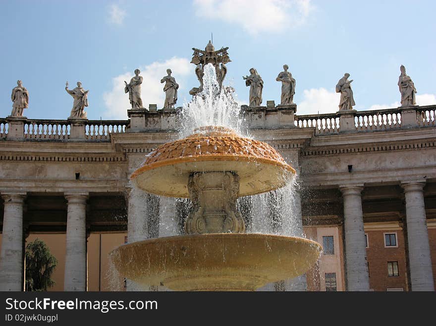 Vatican City Fountain