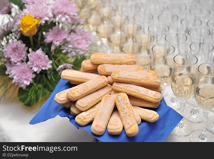 Table setting before a wedding. Table setting before a wedding