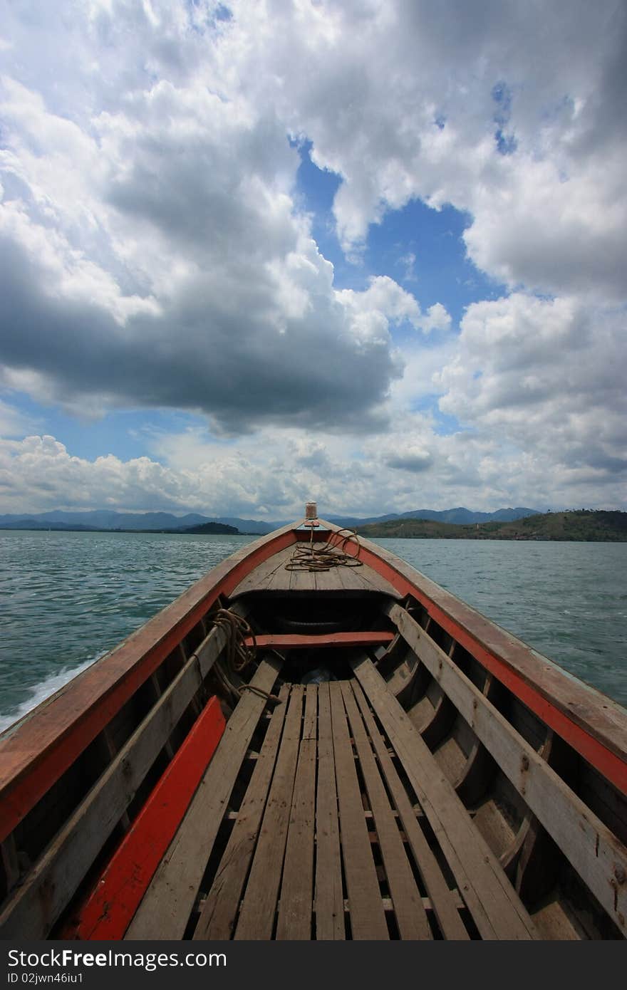 Boat in ocean