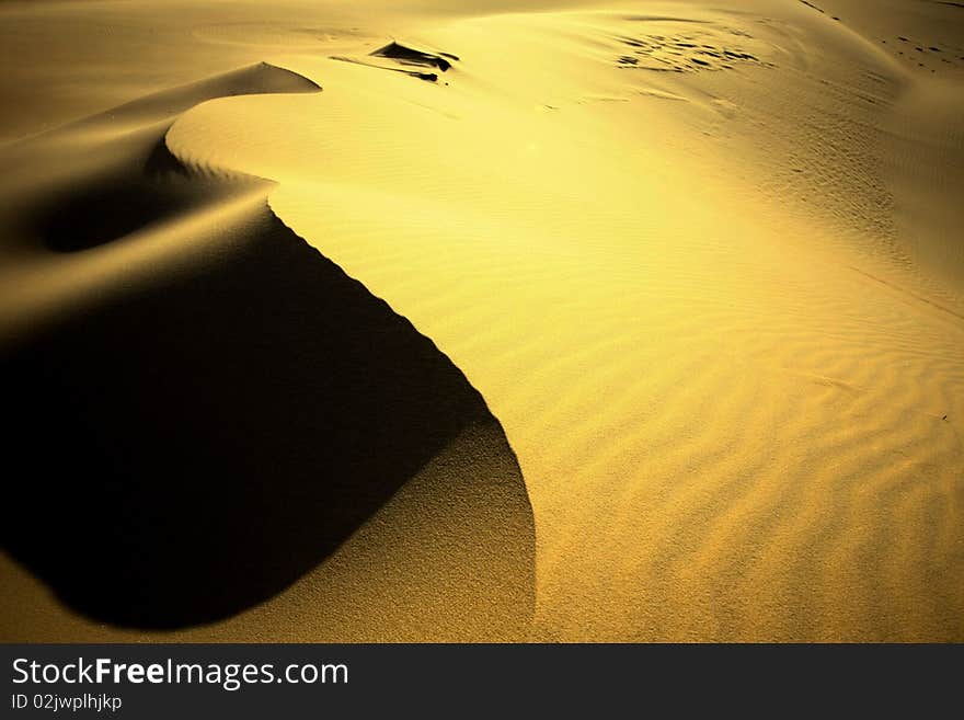 Beautiful golden sand dunes on lovely fraser Island