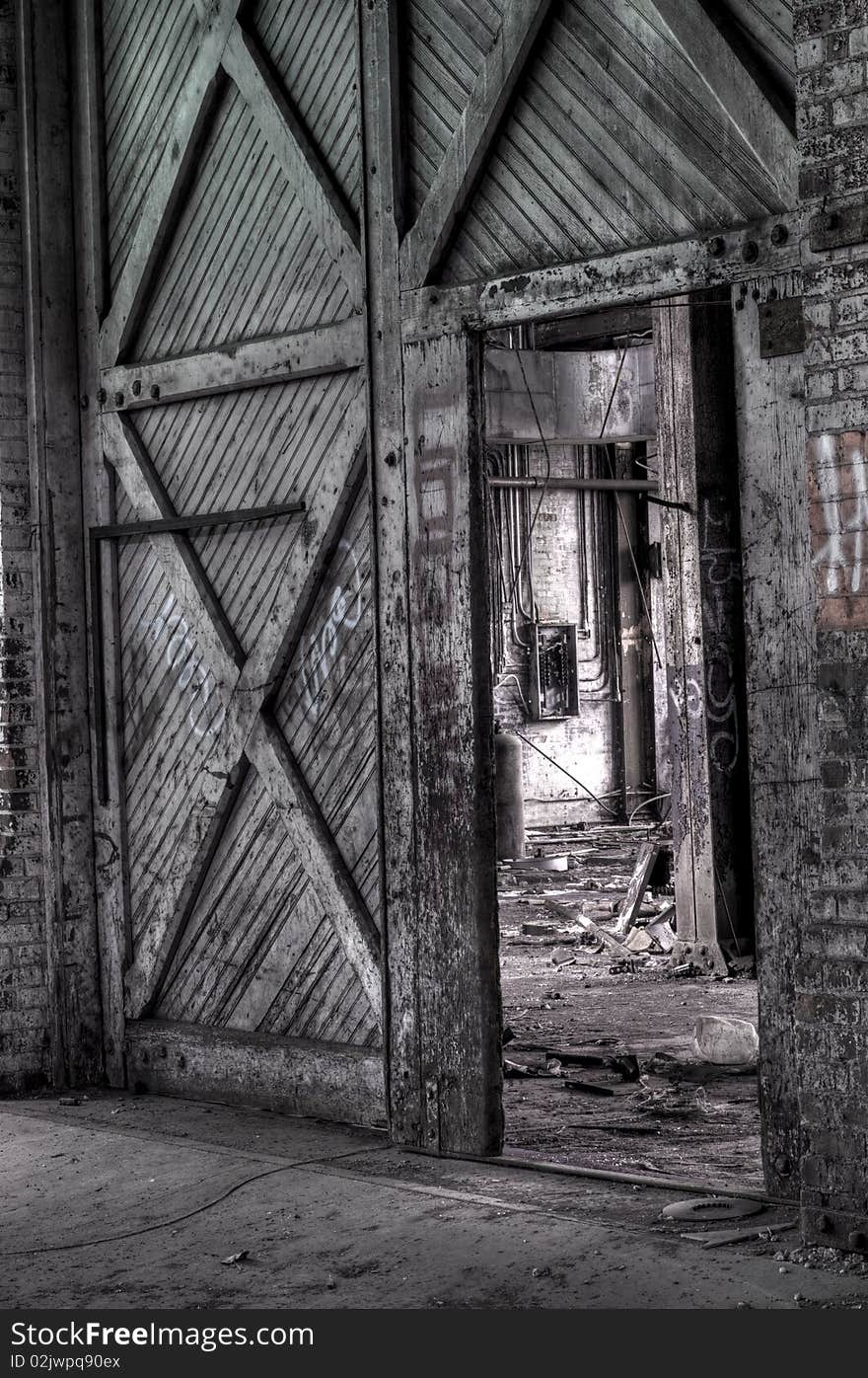 Abandoned Warehouse Doorway