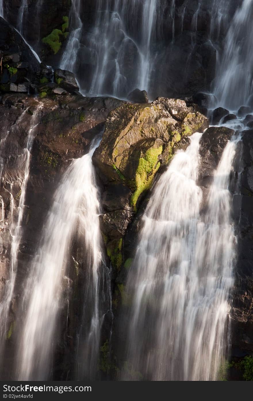 A photo of one of Wulai's many waterfalls.  Taken on a trip to Wulai, Taiwan