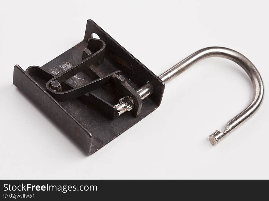 Open padlock