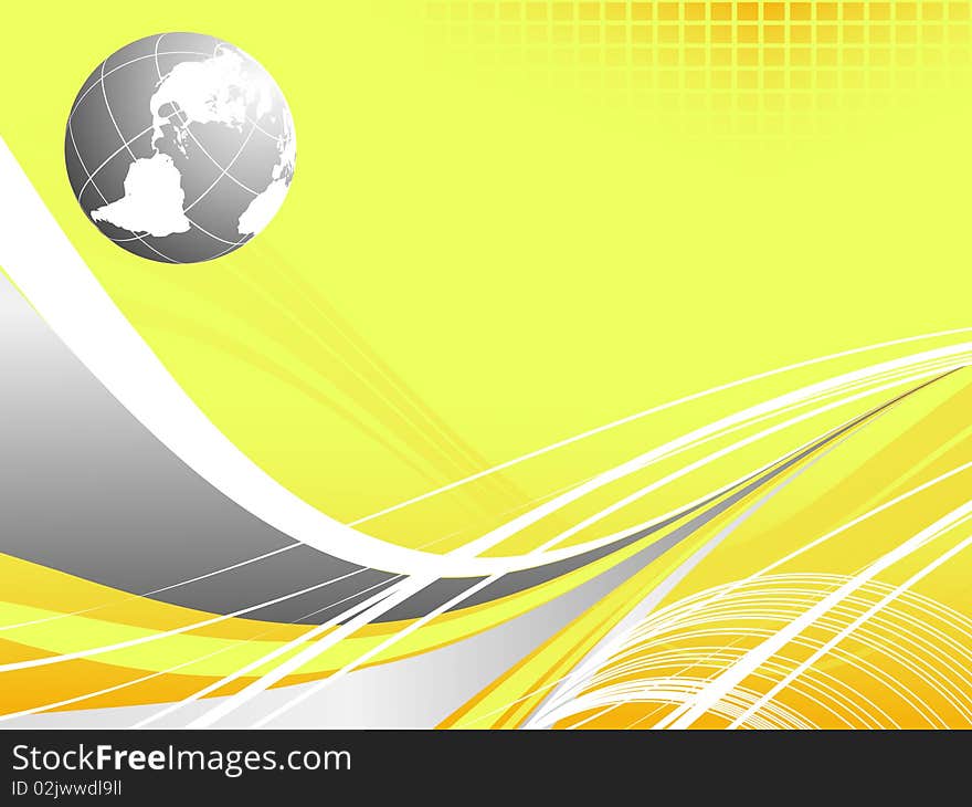 Abstract  background with copy space and globe. Abstract  background with copy space and globe