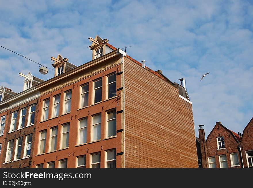 Dutch Building In Amsterdam