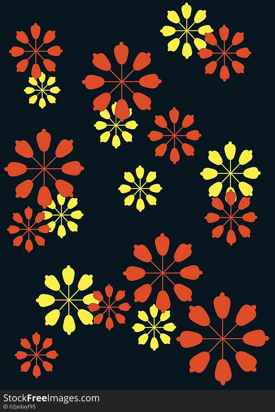 Floral background floral, , black