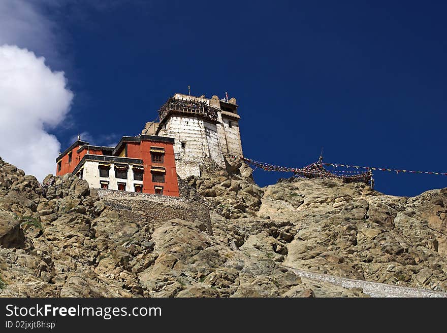 Buddhist Monastery In Leh In Ladakh