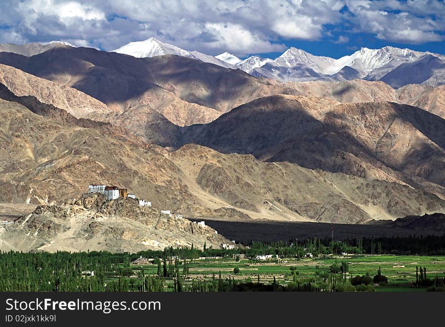 Buddhist monastery of Thiksey in Ladakh, north India. Buddhist monastery of Thiksey in Ladakh, north India.