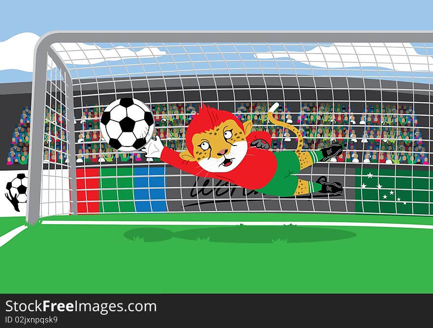 Mascot Soccer Goalkeeper