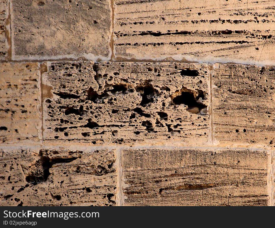 Pigeons' nests inside the wall of a Historic building (Qaitbay citadel- Alexandria- Egypt). Pigeons' nests inside the wall of a Historic building (Qaitbay citadel- Alexandria- Egypt)