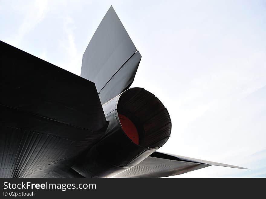 A blackbird SR-71's engine. A blackbird SR-71's engine.