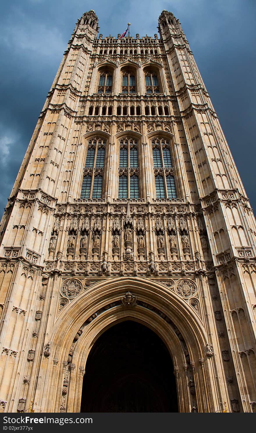 Houses of parliament - Victoria tower perspective