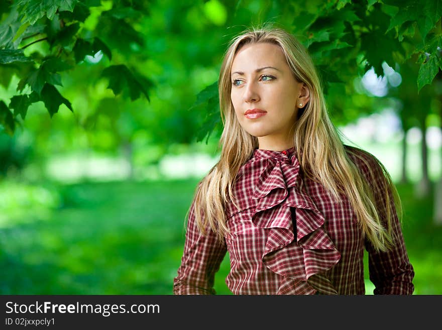 Beautiful blond girl