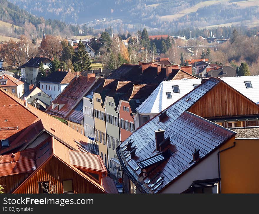 View of Murau,Styria,Austria. View of Murau,Styria,Austria