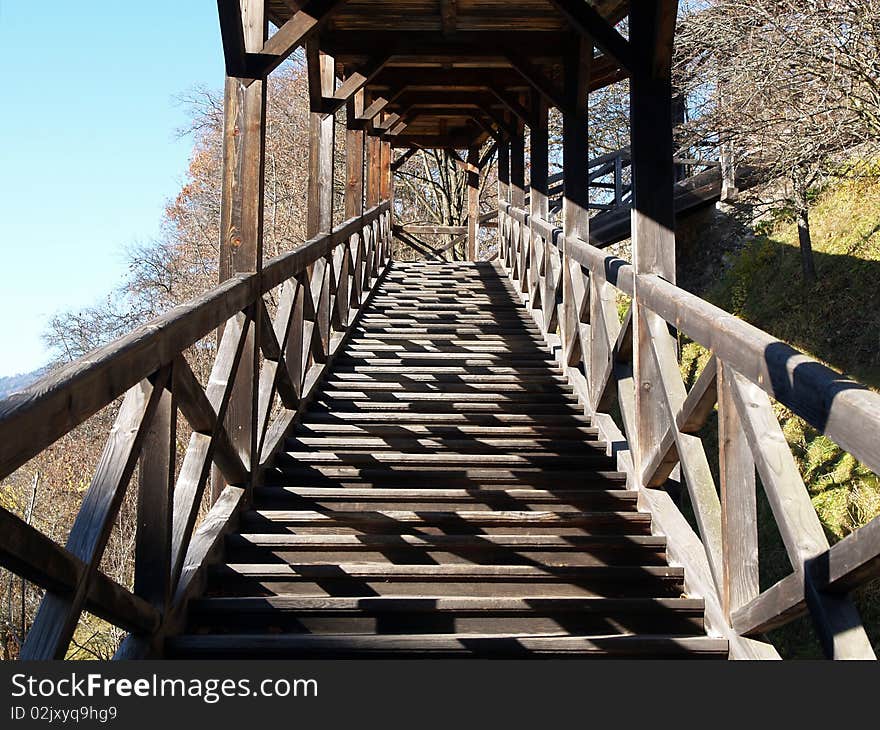 Woodstairs In Sunshine