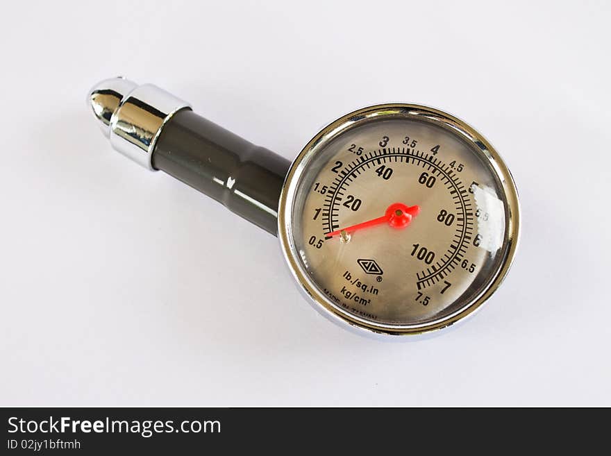 Meter On White Background