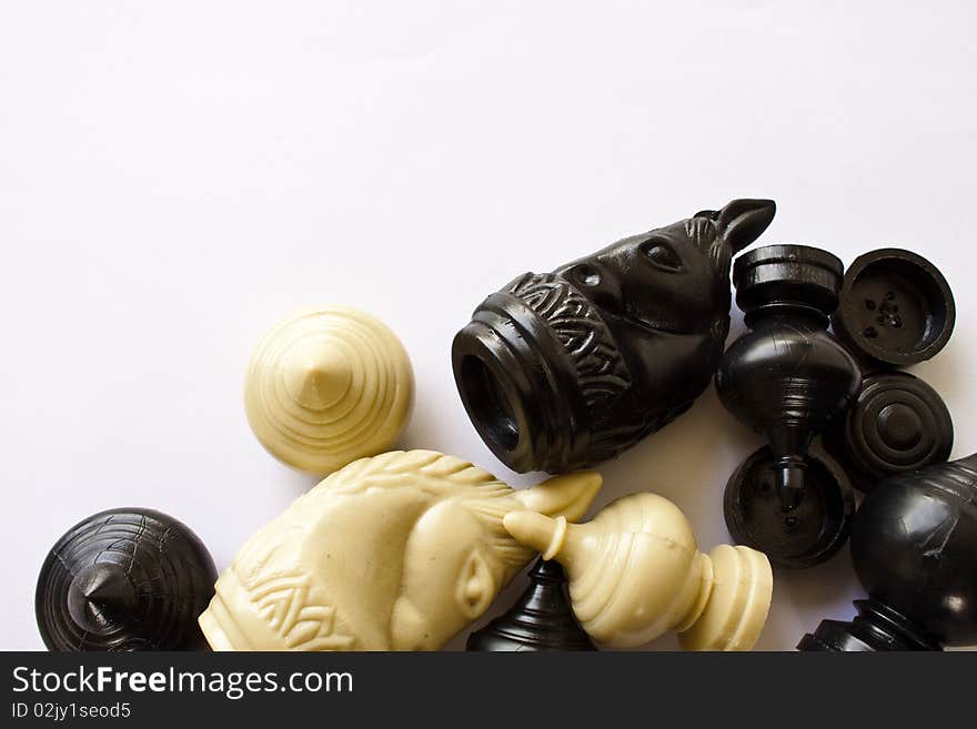 Thai Chess on white background