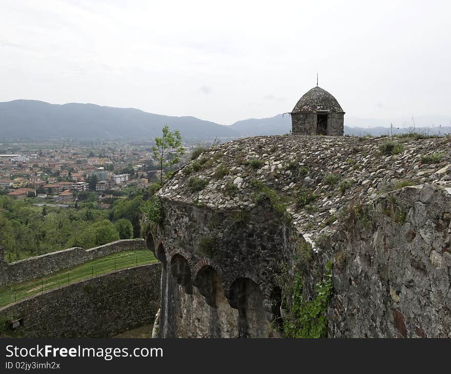 The fortress of sarzanello a old castle in sarzana italy