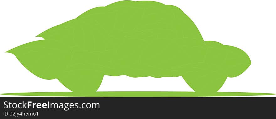 Green ecology smart leaf car  illustration. Green ecology smart leaf car  illustration.