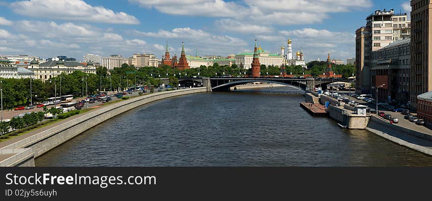 The Moscow Kremlin in the summer. Sunny day. The Moscow Kremlin in the summer. Sunny day.