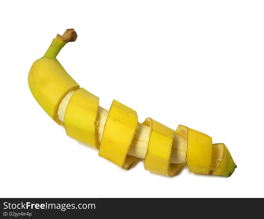 Peeled banana