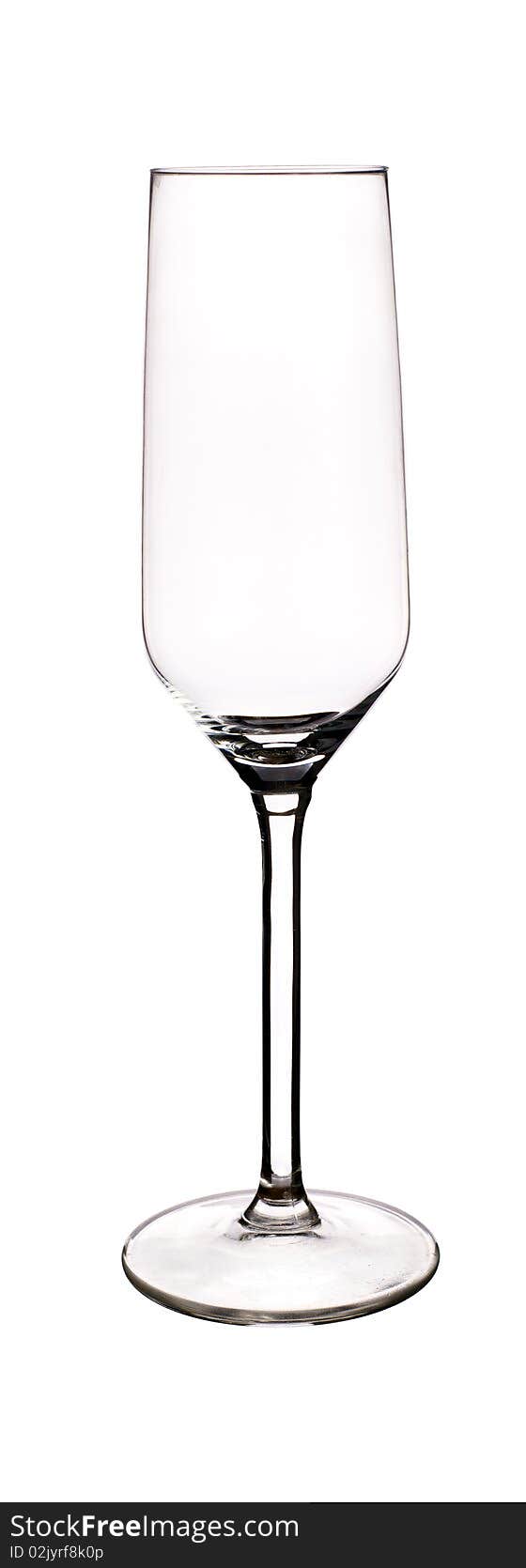 Champagne Glass isolated on white