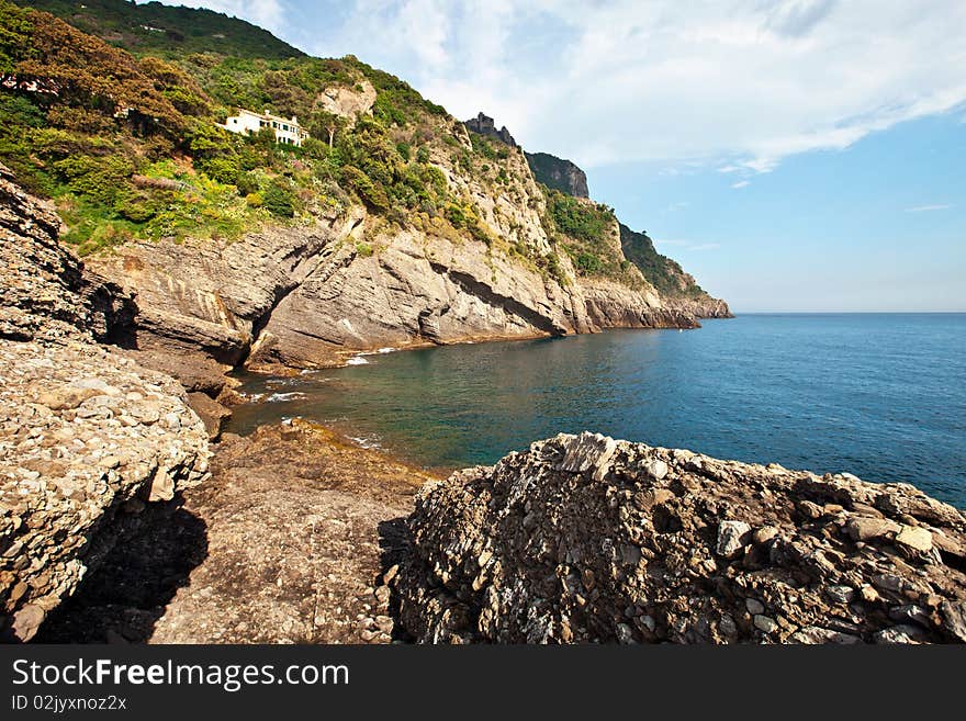 Coast Overlooking The Sea