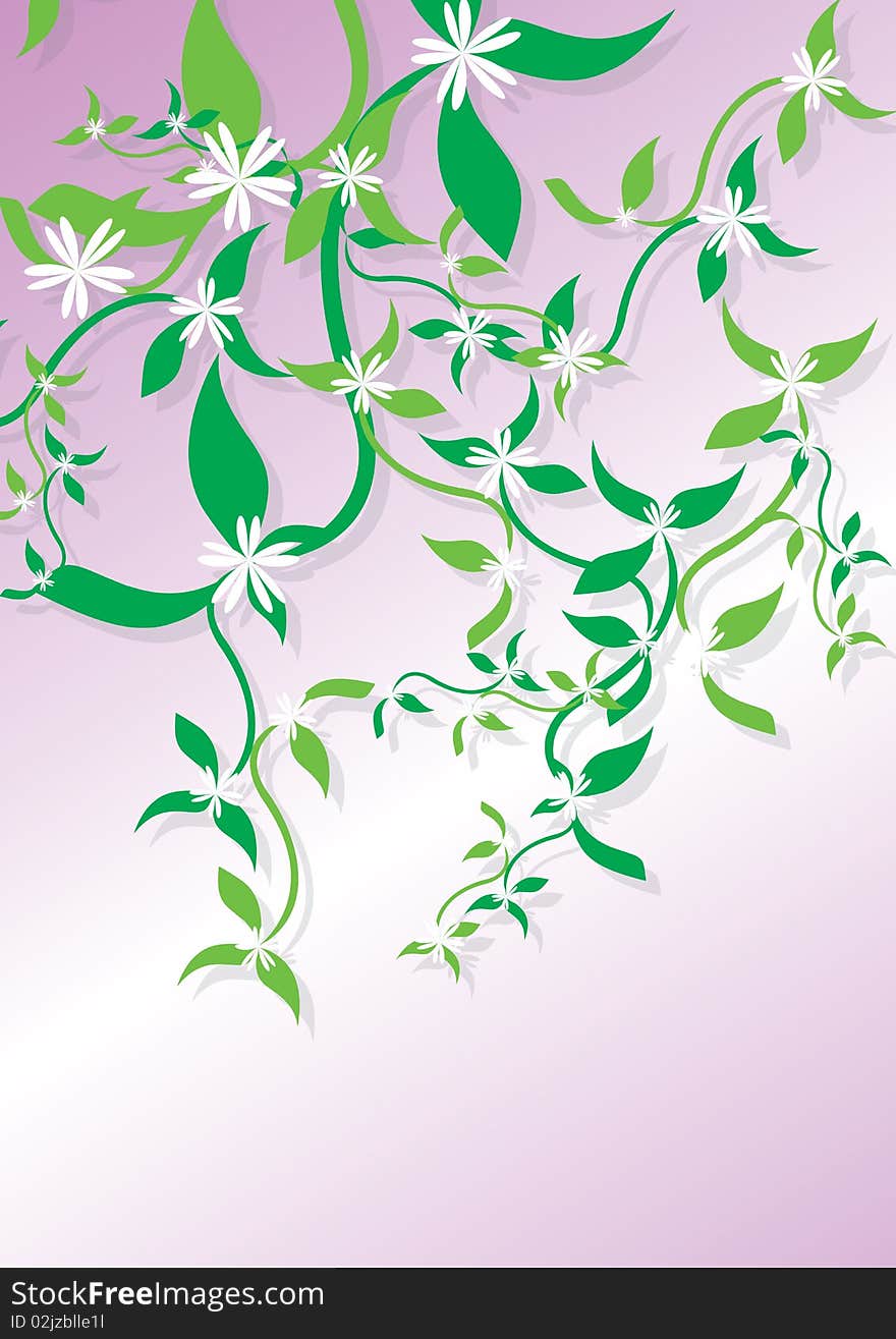 Illustration of Plant in graphic style